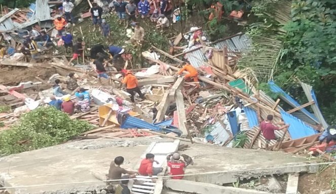 Petaka Tanah Longsor di Tana Toraja Renggut 20 Korban Jiwa (Foto BNPB)