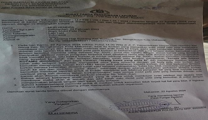 Sopir Pete-Pete di Makassar Dihantui Preman Jalanan dan Dipaksa Bayar Retribusi