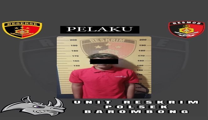 Pelaku Pembunuhan di Gowa Ditangkap Bersama Barang Bukti