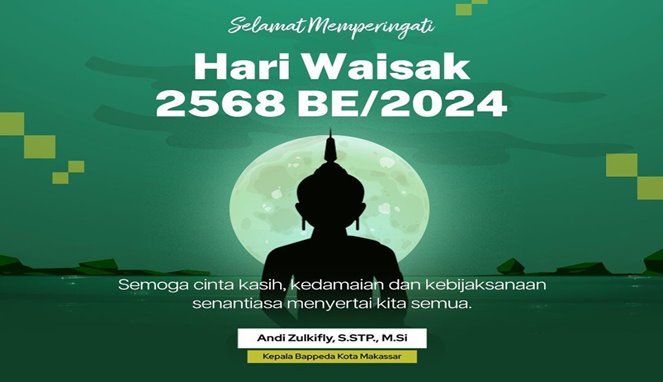 Kepala Bappeda Makassar Ucapkan Selamat Hari Raya Waisak