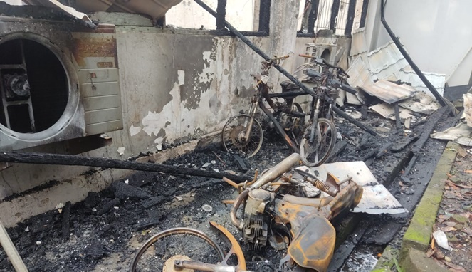 Kantor Disdik Makassar Terbakar, Labfor Polda Sulsel Lakukan Penyelidikan