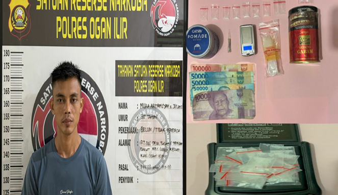 Oknum Security di Ogan Ilir Tertangkap Edarkan Sabu, Sembunyikan di Minyak Rambut!