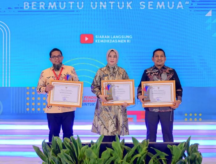 Wagub Sulsel, Fatmawati Rusdi Terima Penghargaan Nasional Bidang Pendidikan