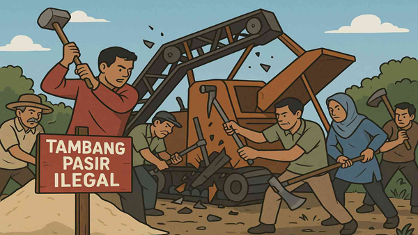 Tambang 'Ilegal' Menggila di Sawakong, Hukum ke Mana?