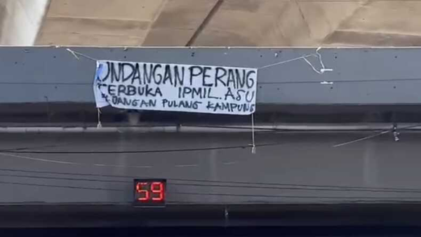 Spanduk "Undangan Perang IPMIL ASU" di Fly Over Makassar Picu Kegaduhan