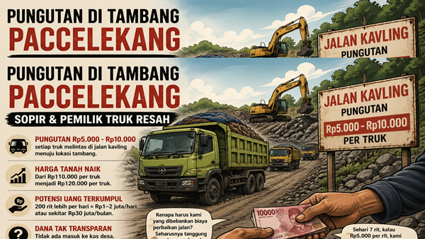 Pungli Tambang Gowa Kian Terbongkar, Sopir Dipalak Tiap Ret!