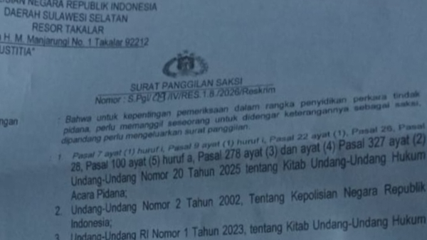 Nebis in Idem Diduga Diabaikan, Oknum Polisi Takalar Diseret ke Propam