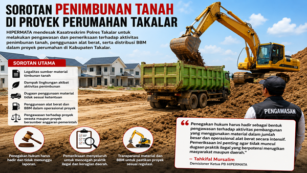 Timbunan Tanah dan Deru Alat Berat di Takalar Kini Jadi Sorotan Panas