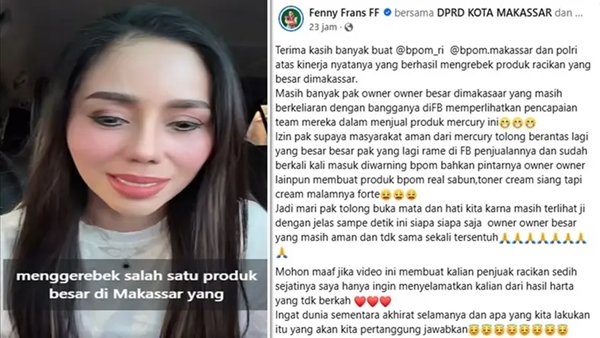 Fenny Frans Soroti Kosmetik Bermerkuri, Netizen: Jangan Lupa Diri!