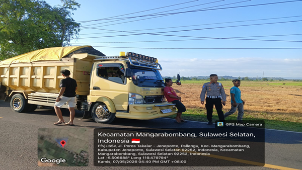Cegah Fatalitas Kecelakaan, Sat Lantas Takalar Tertibkan Kendaraan ODOL