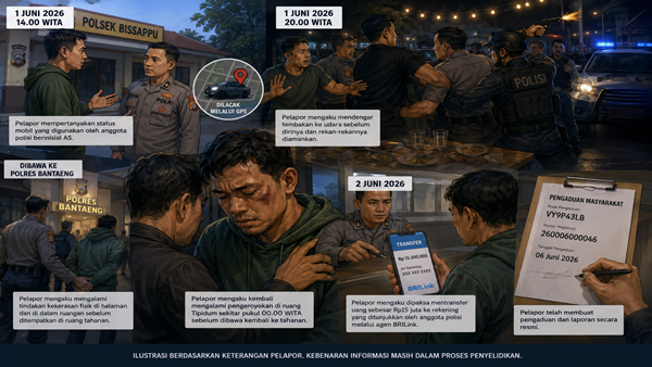 Lapor Kehilangan Mobil, Warga Mengaku Malah Jadi Korban Penganiayaan