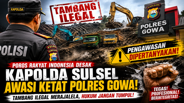 Tambang Ilegal Mengamuk di Gowa, Pengawasan Polres Gowa Jadi Sorotan