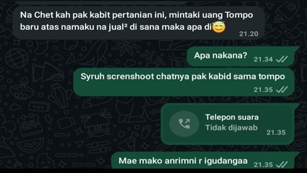 Nama Kabid PSP Meledak di Percakapan WhatsApp, Publik Takalar Tuntut Klarifikasi Sekarang!