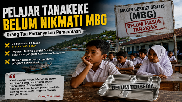 21 Sekolah di Tanakeke Belum Nikmati MBG, Pemerataan Dipertanyakan