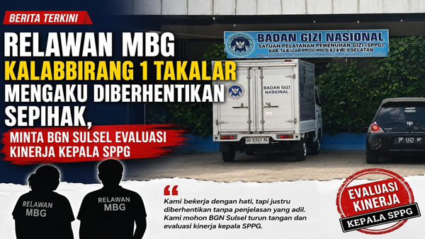 Relawan MBG Mengaku Dipecat Sepihak, Desak BGN Copot Kepala SPPG Kalabbirang 1