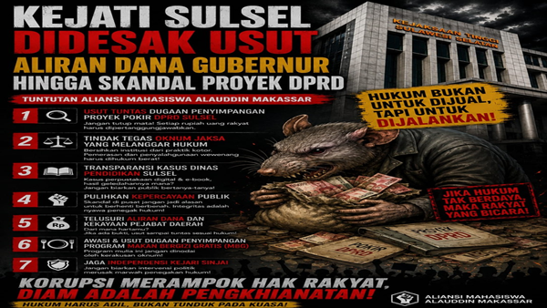 Rahim Tantang Kejati Sulsel Bongkar Dugaan Korupsi, Jangan Tumpul ke Penguasa