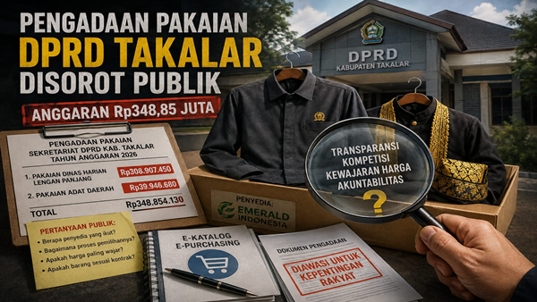 Belanja Baju DPRD Takalar Rp348 Juta Dibongkar, Ada Apa dengan Penyedia?