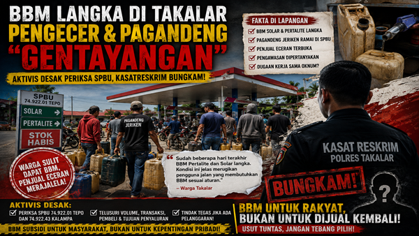BBM Langka di Takalar, Kasatreskrim Didesak Jangan Diam