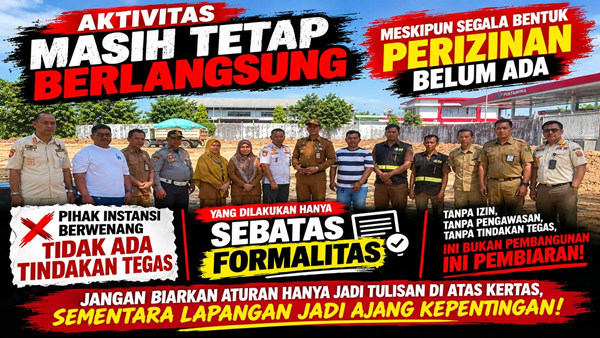 Laporan Berhenti di Meja? Aktivitas di Samping SPBU Kalabbirang Tetap Menggeliat